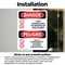 Signmission 7 in Width, Vinyl Decal, Rectangle, Bilingual OS-2PACK-DS-D-710-VS-1516 - alternate 6